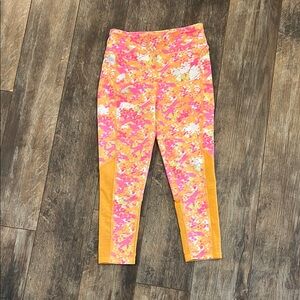 BCG Vibrant Pink and Orange Leggings for Active Lifestyle